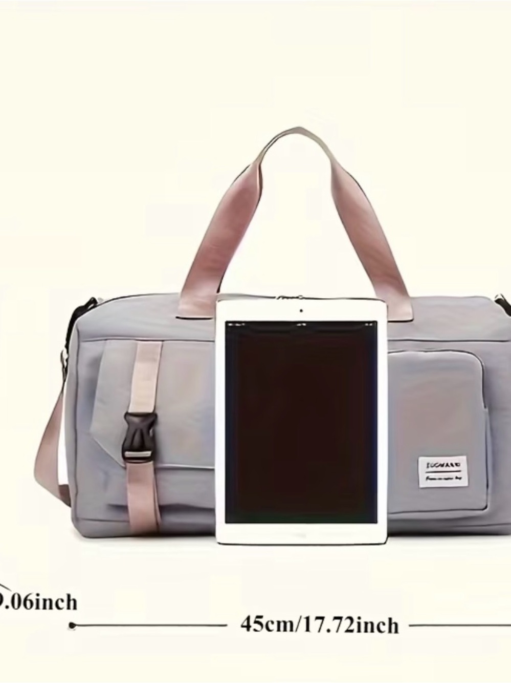 Misty Blue Travel Duffel Bag - Picture 4 of 5